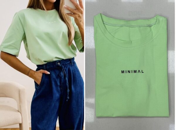 mėtiniai marškinėliai Minimal